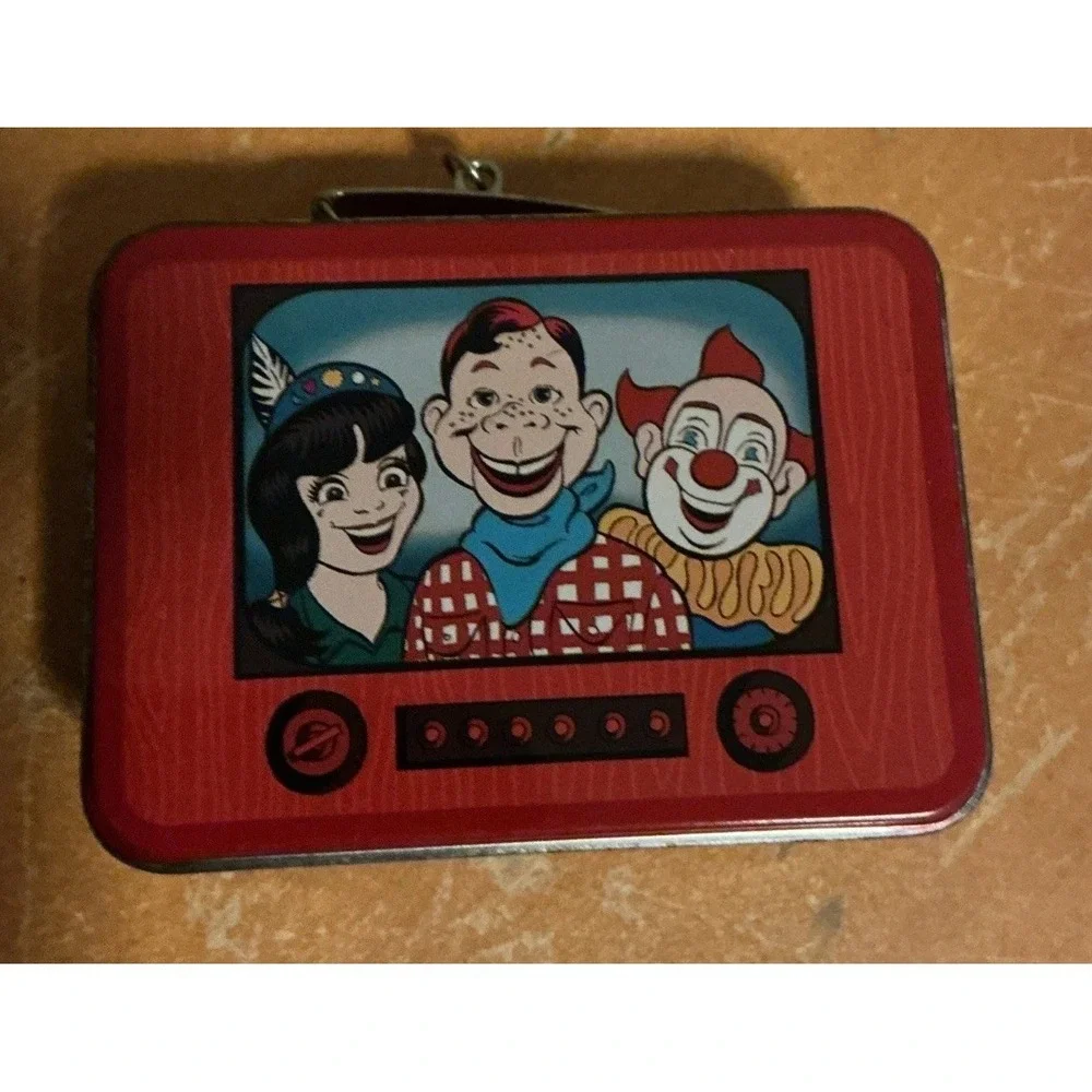 1999 Hallmark 2pc Ornament Set Howdy Doody Small Metal‎ Lunch Box Set